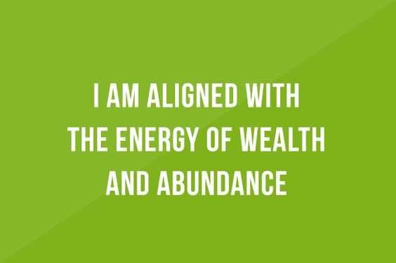Positive Money Affirmations Energy Of Wealth