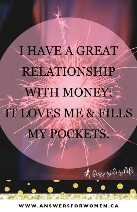 Positive Financial Affirmations Relationship With Money