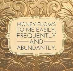 Positive Money Affirmations Money