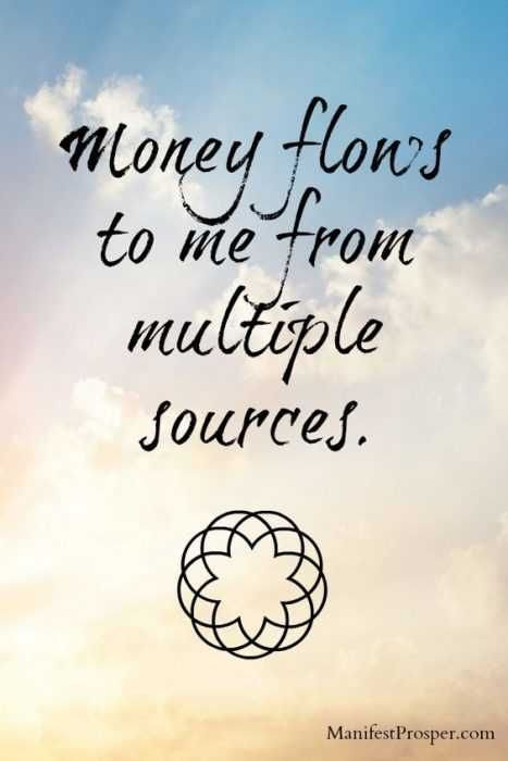 Positive Money Affirmations Money Flows