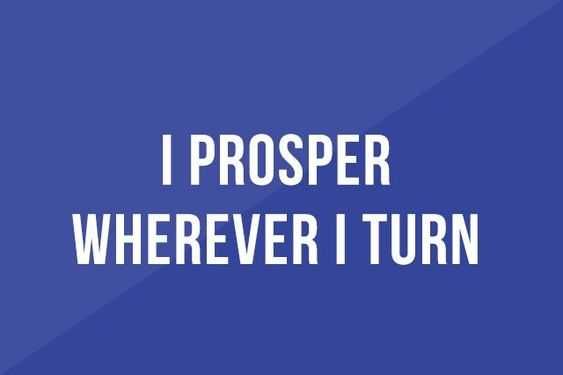 Positive Money Affirmations Prosper