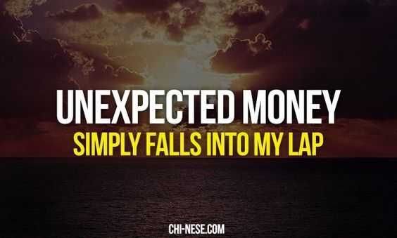 Positive Money Affirmations Unexpected Money