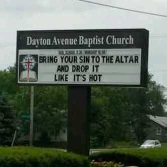Funny Church Signs  Sins
