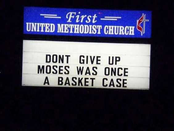 Funny Church Signs  Moses
