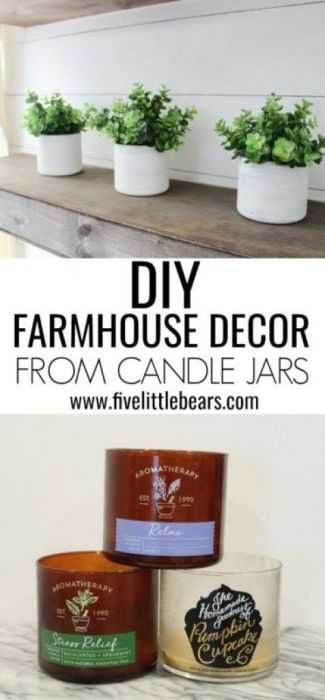 Upcycling Projects Candle Jars