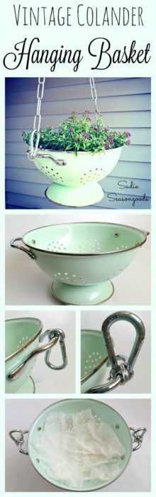 Upcycling Project Vintage Hanging Basket