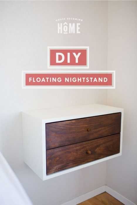 Upcycling Projects Floating Nightstand