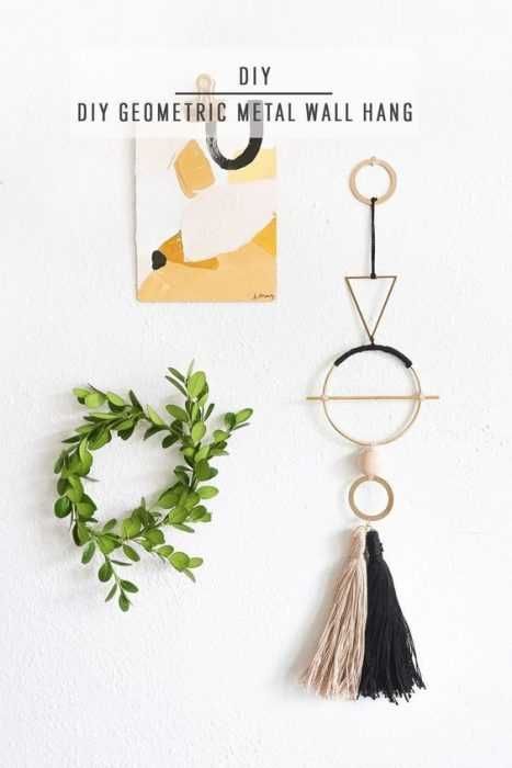 Diy Geometric Wall Hang