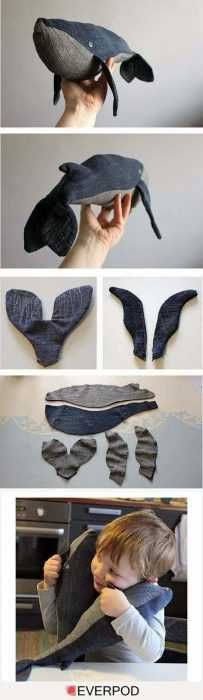 Upcycling Projects Old Jeans And Socks Into Stuffed Toy