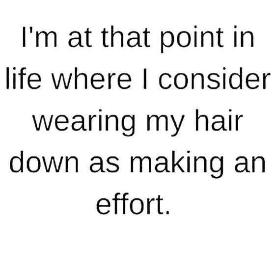 Snappy Quotes  Wearing Hair Down