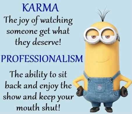 Funny Minion Pictures With Sayings Karma