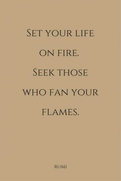 Quote Set Life Fire