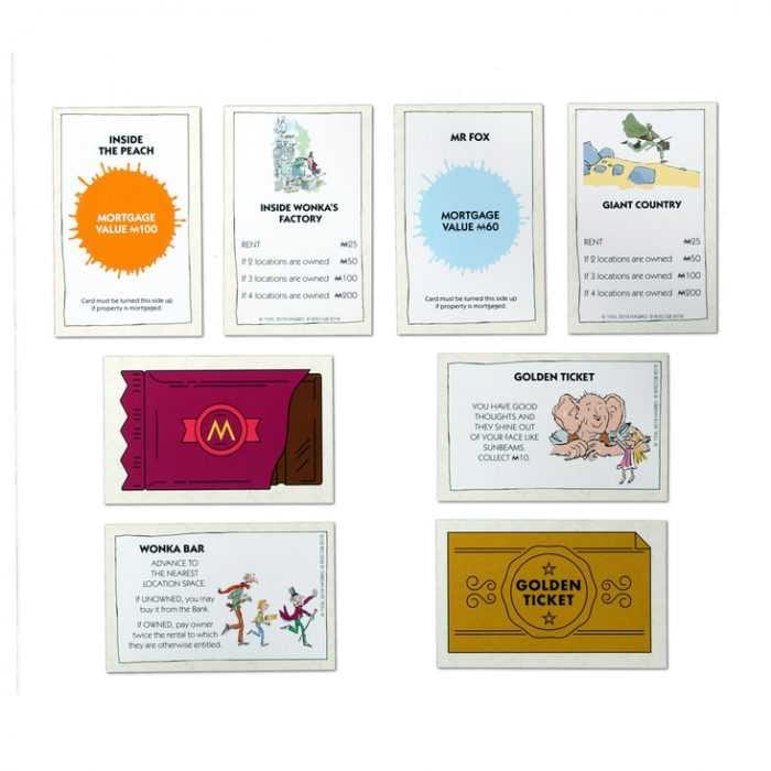Roald Dahl Monopoly Cards