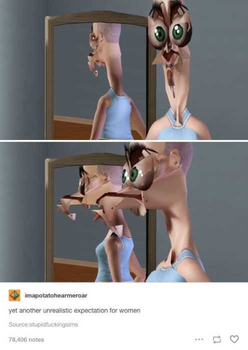 Sims Face Unrealistic