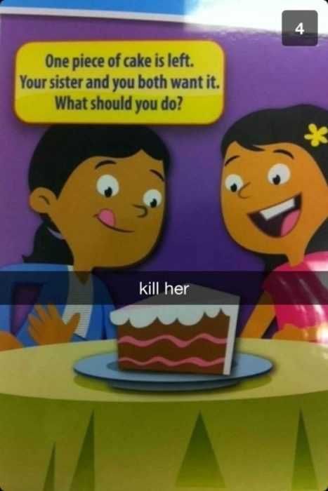 Funny Snapchats Sibling Rivalry