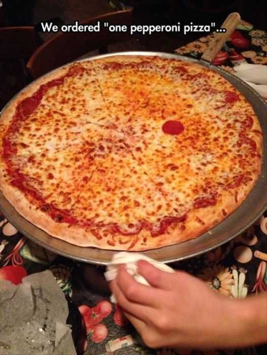 Funny Pepperoni Pizza