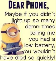 Minion Low Battery