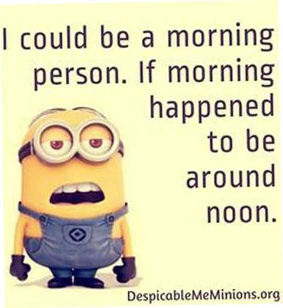Minion Morning Noon