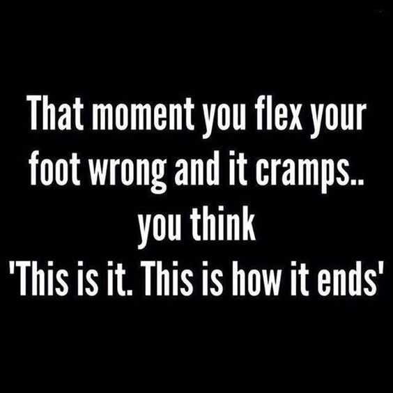 Quote Foot Cramp