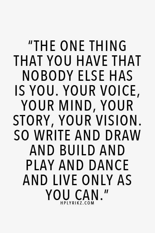 Quote One Thing Your Voice