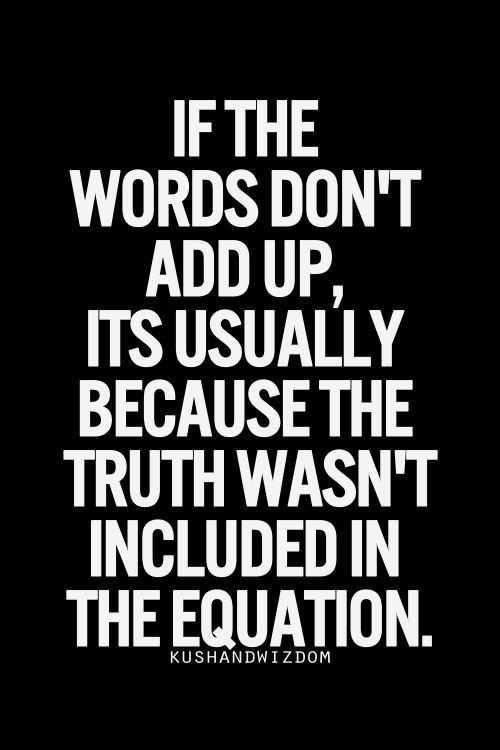 Quote Words Dont Add Up