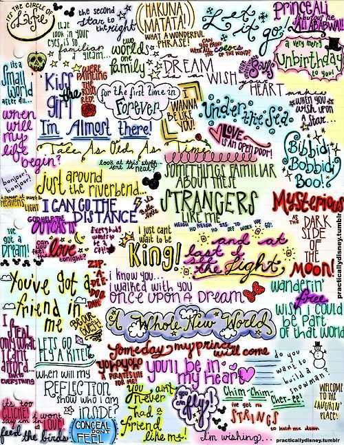 Diy Disney Songs Doodles