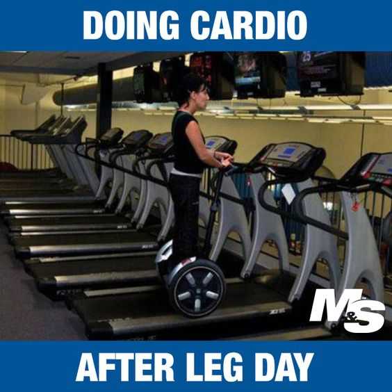 Meme Cardio Leg Day