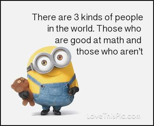 Minion Good At Math