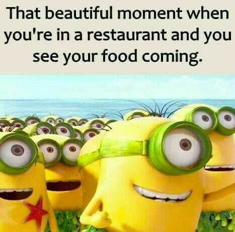 Minion See Food Coming