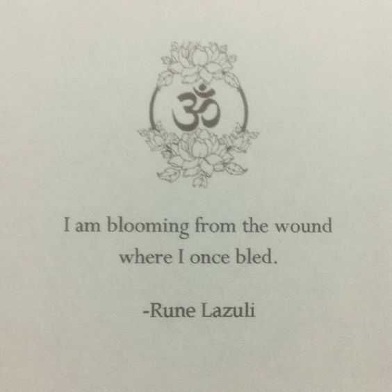 Quote Blooming Wound