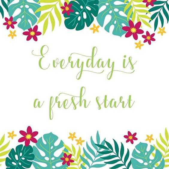 Quote Everyday Fresh Starrt