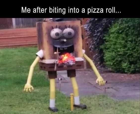 Funny Biting Pizaroll