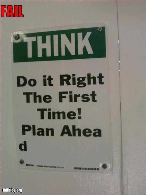 Funny Fail Plan Ahead