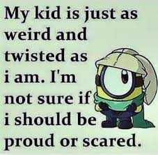 Minion Kid Weird