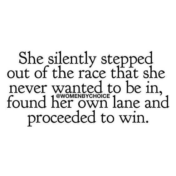 Quote Found Her Own Lane