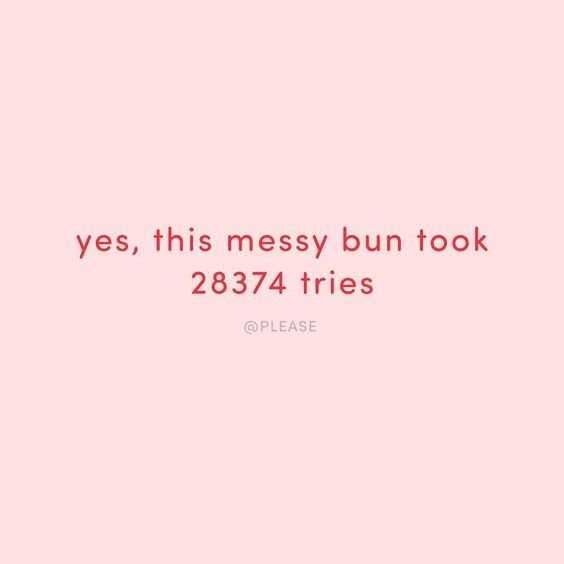Quote Messy Bun