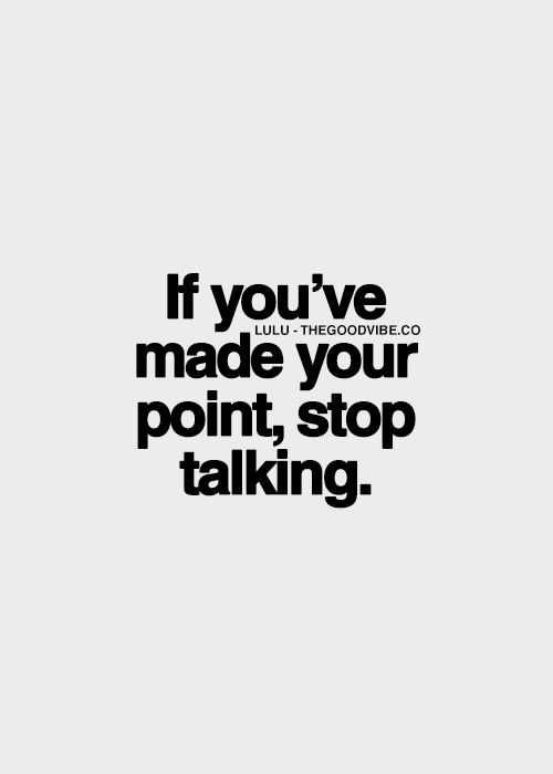 Quote Stop Talking