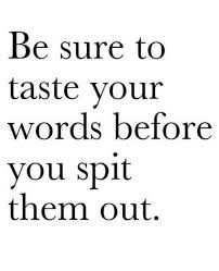 Quote Taste Your Words