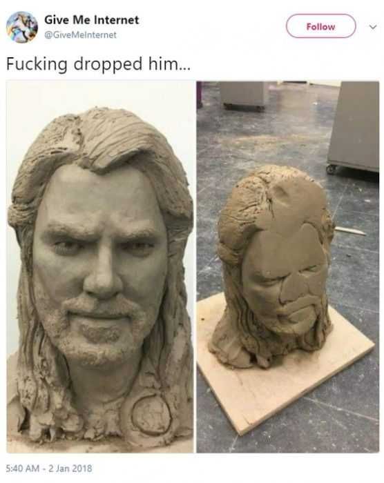 Funny Dropped Him