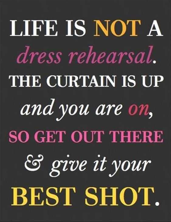 Quote Life Is Not Dress