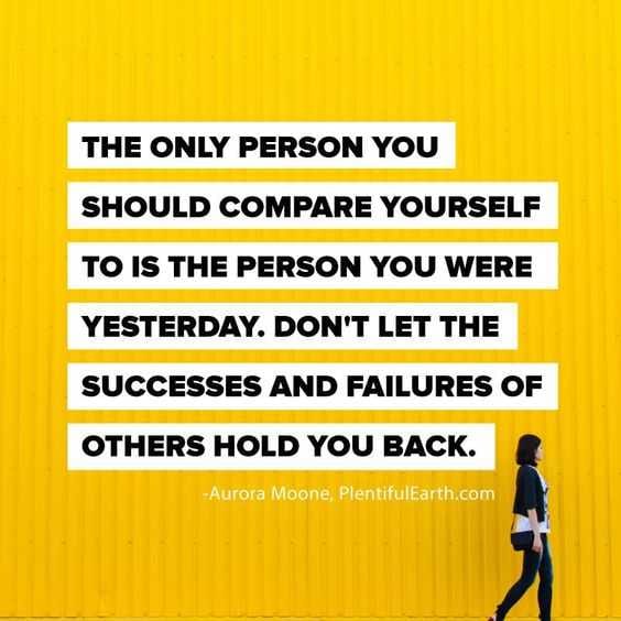 Quote We Should Only Compare