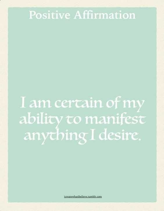 Affirm I Certain Of Ability