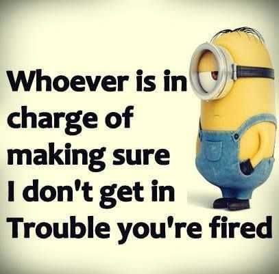 Minion Get In Trouble