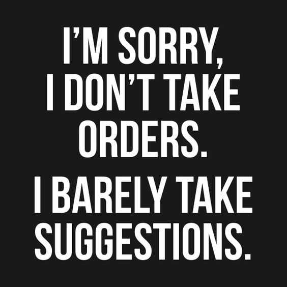 Quote Dont Take Orders