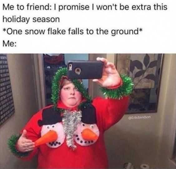 Funny Snow Flake Sweater