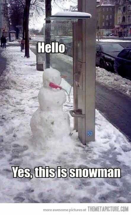 Funny Snowman Yes