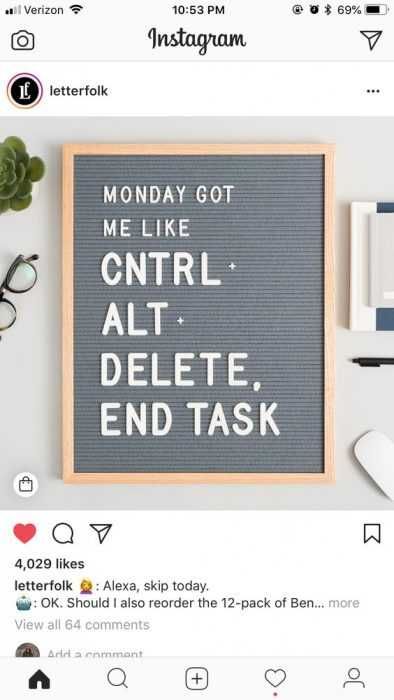 Funny Instagram Letter Board Quotes Computer It