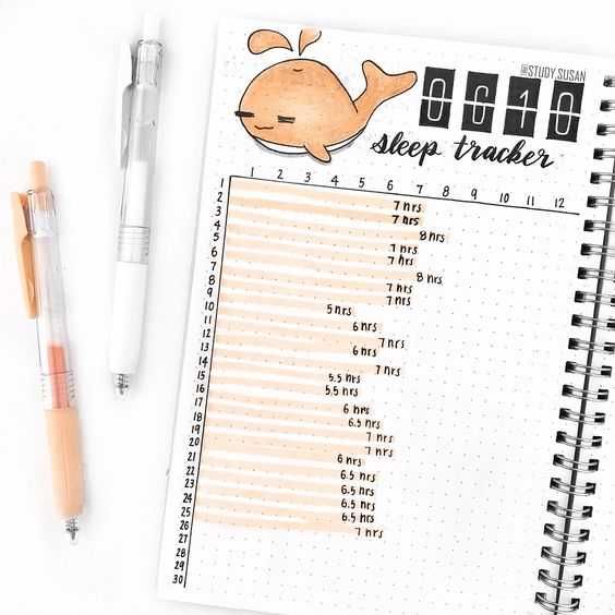 Bujo Ideas For Sleep Tracking