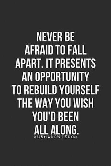 Quote Never Be Afraid