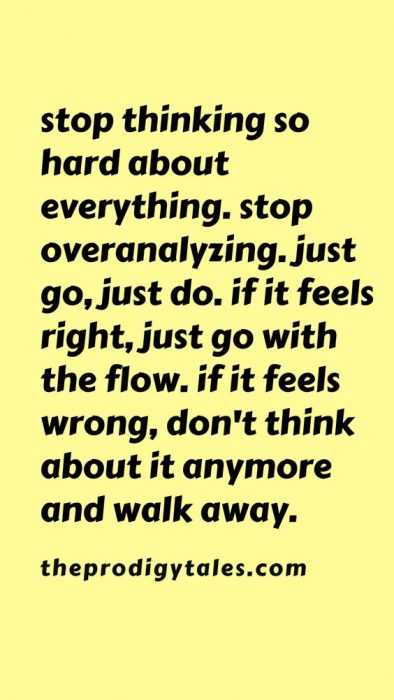 Quote Stop Thinking